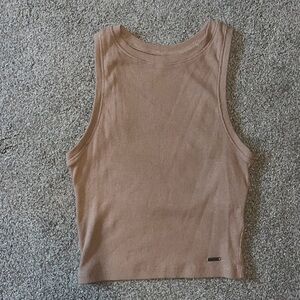 Hollister XS Dark Tan/ Brown Tank Top
